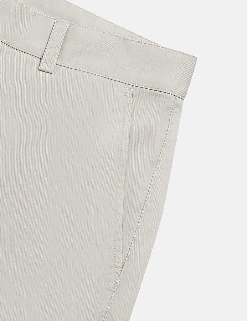 Quần short khaki nam phối dây dệt