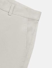 Quần short khaki nam phối dây dệt