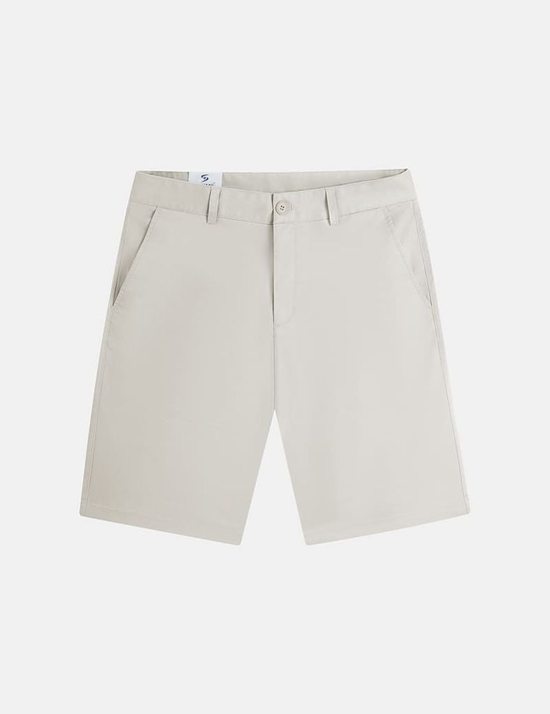 Quần short khaki nam phối dây dệt