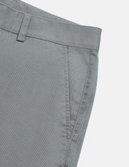 Quần short khaki nam phối dây dệt