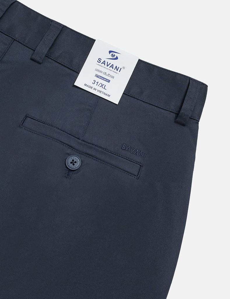 Quần short khaki nam phối dây dệt