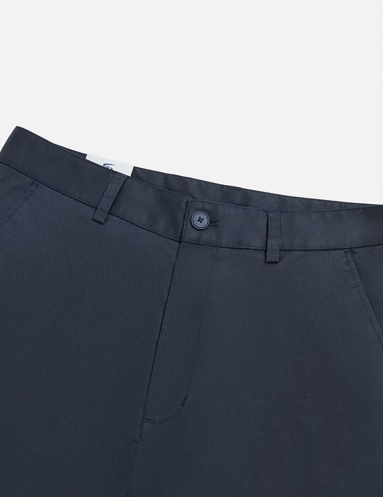 Quần short khaki nam phối dây dệt