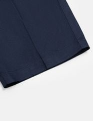 Quần short nam khaki cạp âu thêu logo túi sau