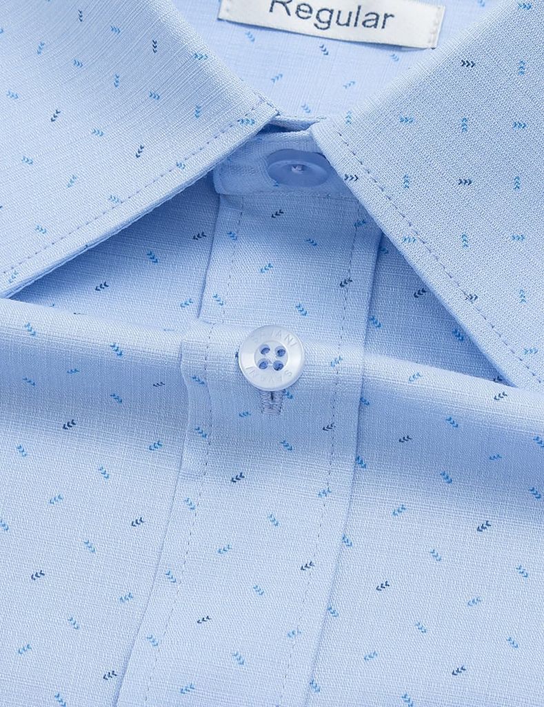 Áo sơ mi nam ngắn tay tà bằng có túi