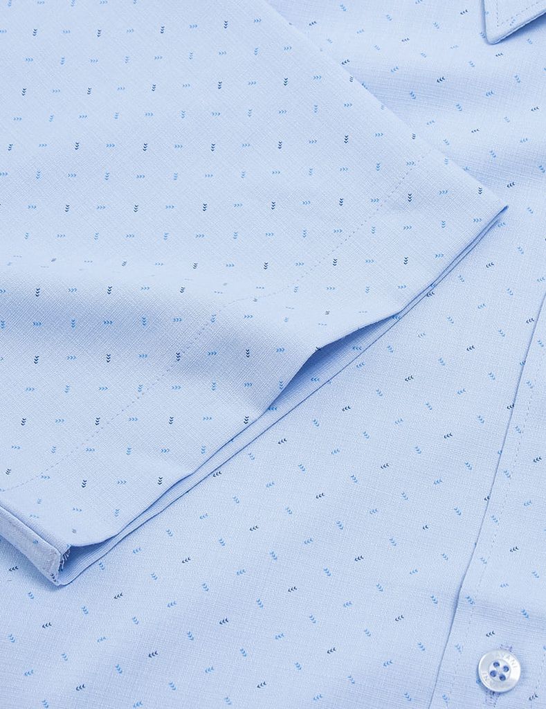 Áo sơ mi nam ngắn tay tà bằng có túi