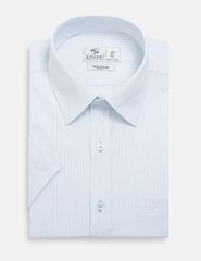 Áo sơ mi ngắn tay nam tà bằng có túi