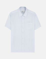 Áo sơ mi ngắn tay nam tà bằng có túi