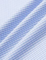 Áo sơ mi kẻ nam ngắn tay tà bằng có túi