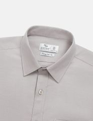 Áo sơ mi nam ngắn tay tà bằng có túi