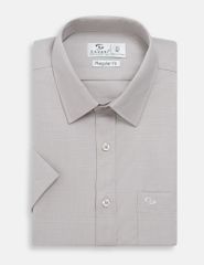 Áo sơ mi nam ngắn tay tà bằng có túi