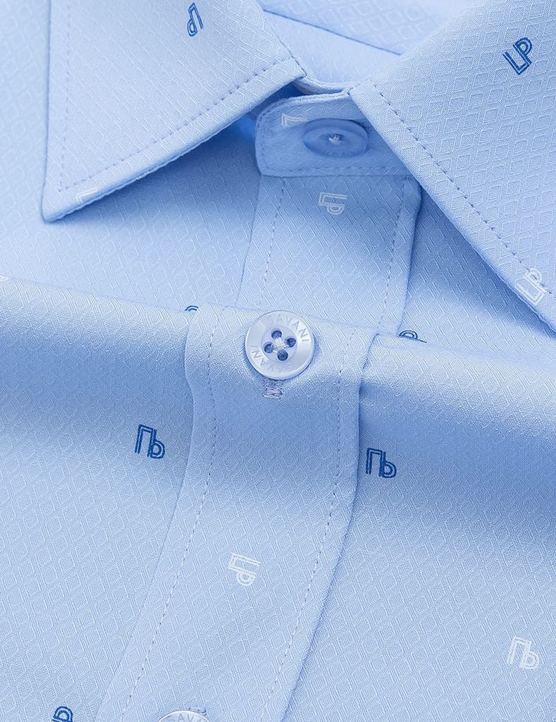 Áo sơ mi ngắn tay nam tà bằng có túi