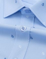 Áo sơ mi ngắn tay nam tà bằng có túi