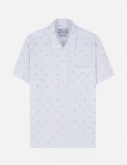 Áo sơ mi ngắn tay nam tà bằng có túi