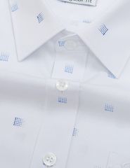 Áo sơ mi ngắn tay nam tà bằng có túi