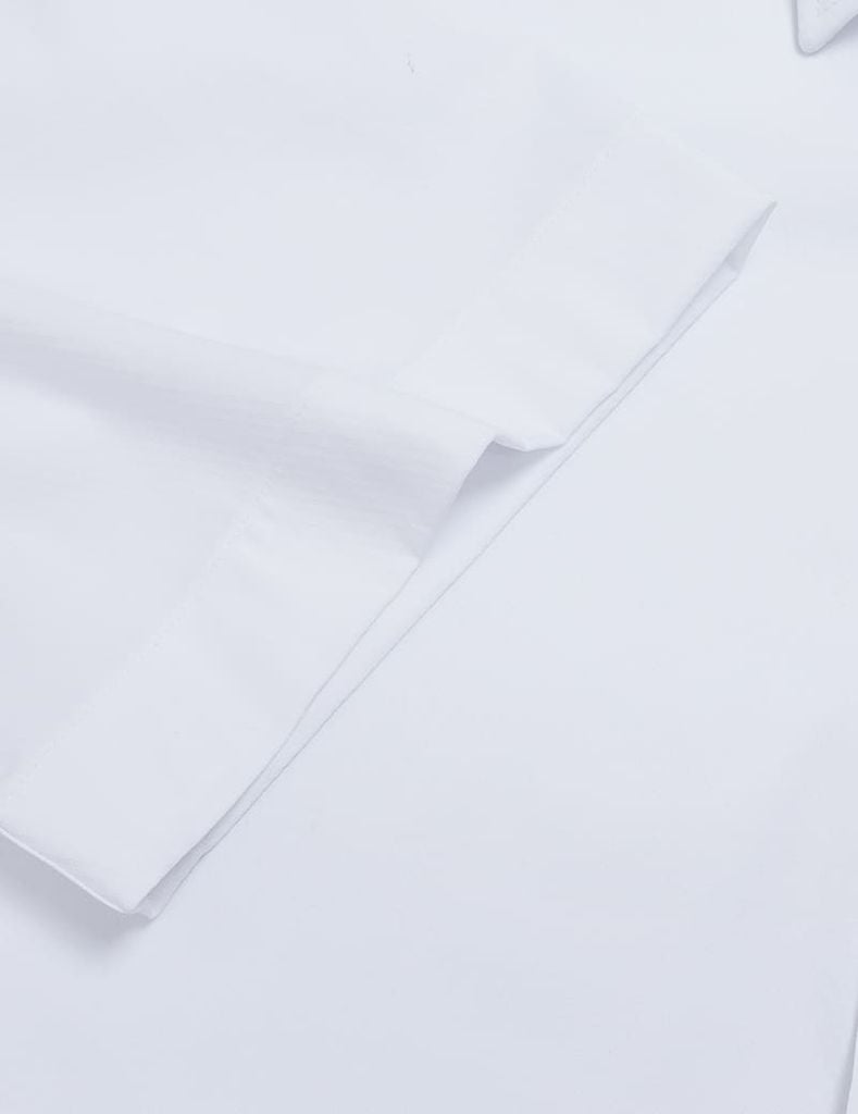 Áo sơ mi nam ngắn tay tà bằng có túi