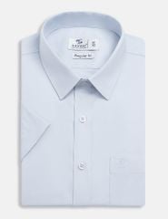 Áo sơ mi ngắn tay nam tà bằng có túi