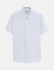 Áo sơ mi nam ngắn tay tà lượn không túi
