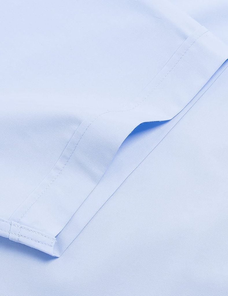 Áo sơ mi nam ngắn tay tà lượn không túi