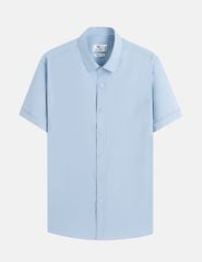 Áo sơ mi nam ngắn tay tà lượn không túi