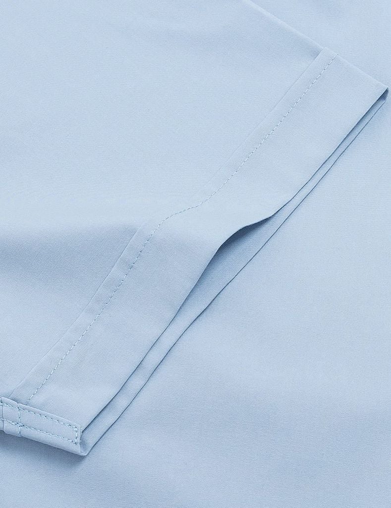 Áo sơ mi nam ngắn tay tà lượn không túi