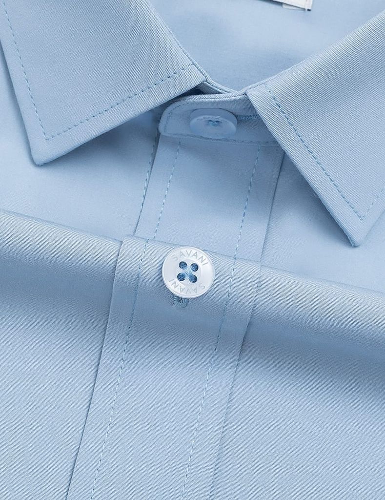 Áo sơ mi nam ngắn tay tà lượn không túi