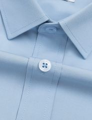 Áo sơ mi nam ngắn tay tà lượn không túi