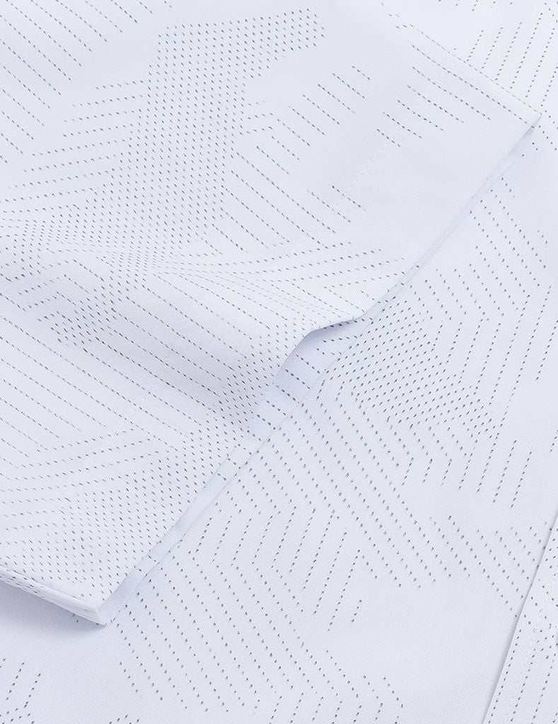 Áo sơ mi ngắn tay nam tà lượn không túi
