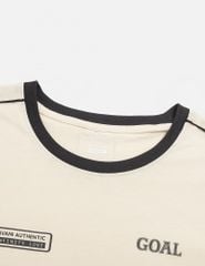 Áo t-shirt nam cổ bo rib khác màu phối vai tay