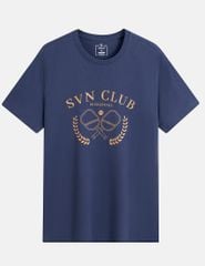 Áo thun nam ngắn tay cổ tròn hình in trước ngực
