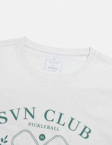 Áo thun nam ngắn tay cổ tròn hình in trước ngực