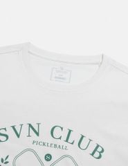 Áo thun nam ngắn tay cổ tròn hình in trước ngực