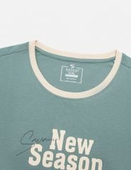 Áo thun ngắn tay cổ tròn nam hình in trước ngực