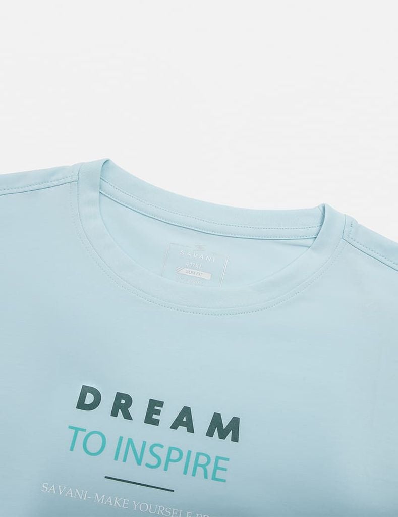 Áo T-shirt cổ tròn nam hình in trước ngực