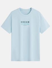 Áo T-shirt cổ tròn nam hình in trước ngực