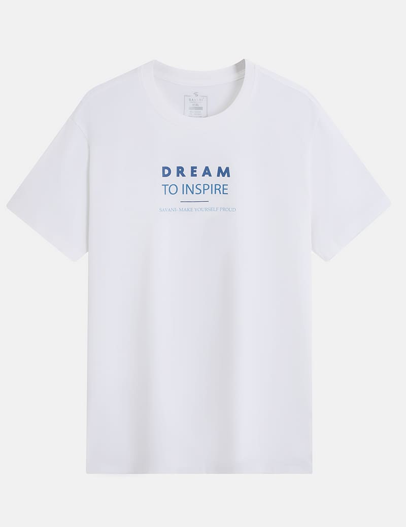 Áo T-shirt cổ tròn nam hình in trước ngực