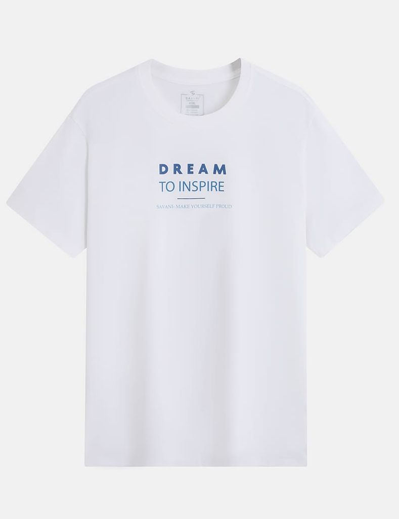 Áo T-shirt cổ tròn nam hình in trước ngực