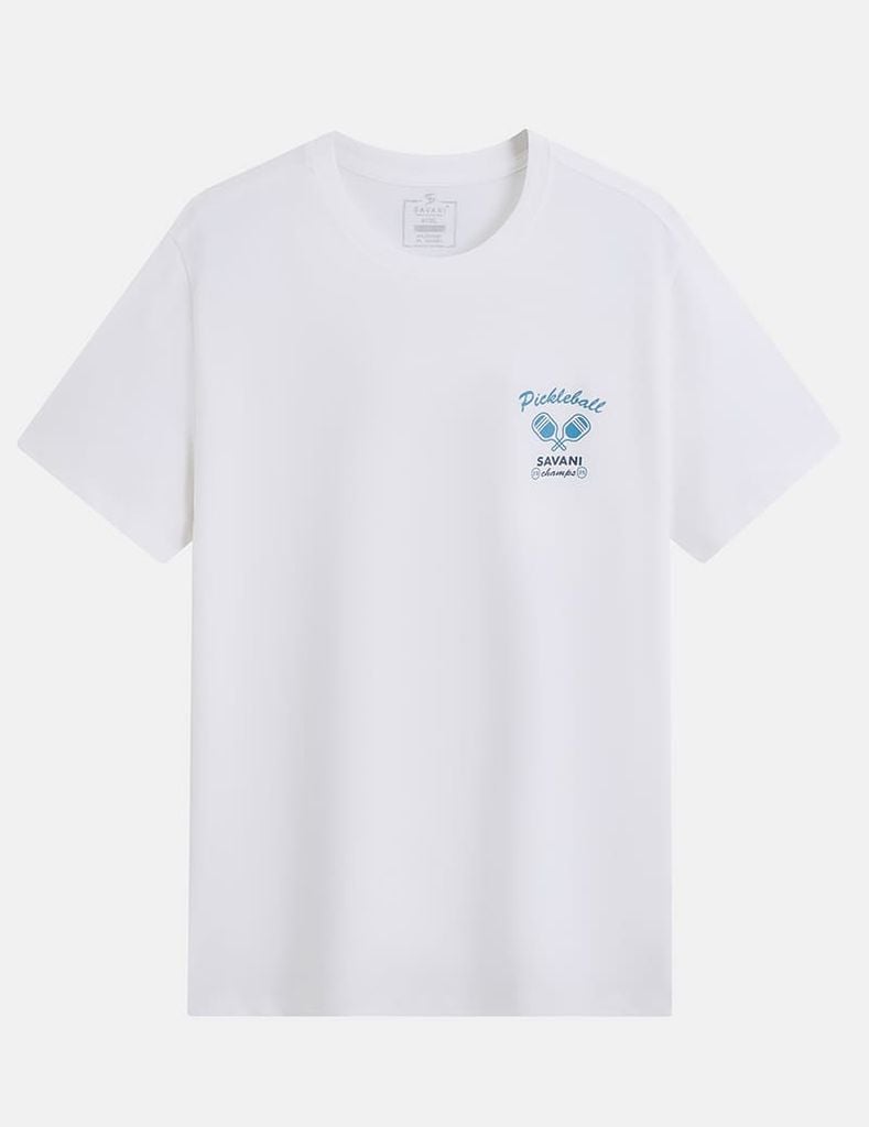 Áo t-shirt ngắn tay nam cổ tròn in trước ngực