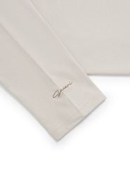 Áo thun dài tay cổ tròn nam thêu logo