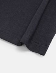 Áo thun dài tay cổ tròn nam thêu logo