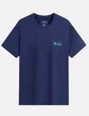 Áo thun ngắn tay cổ tròn nam hình in trước ngực