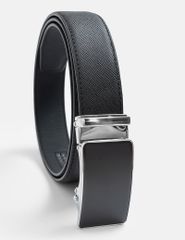 Dây lưng may viền vân safiano