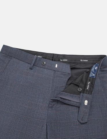 Quần âu nam kẻ cạp thường