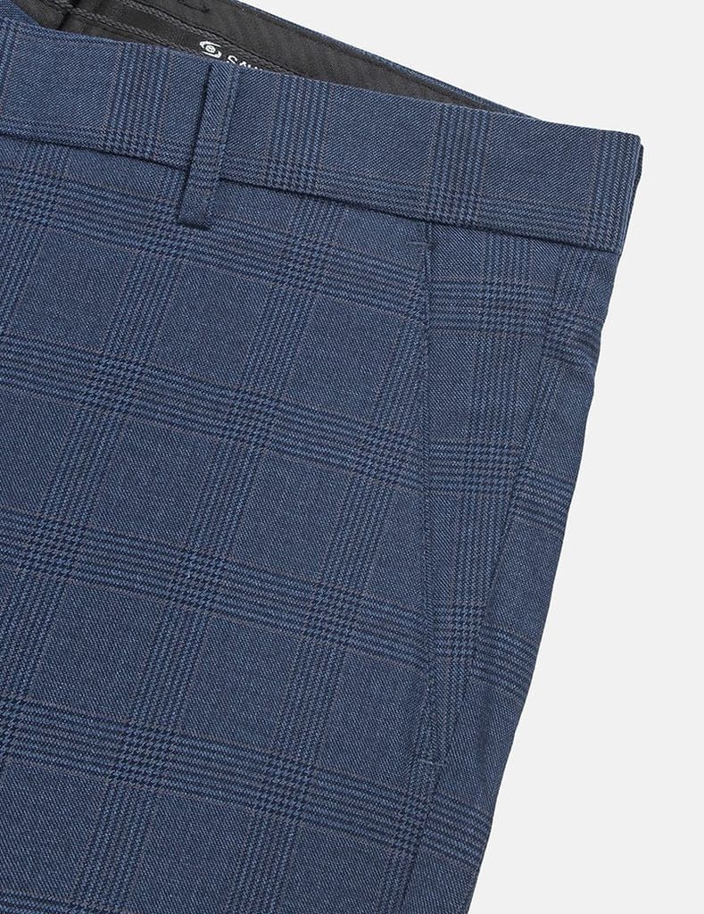 Quần âu nam kẻ cạp thường