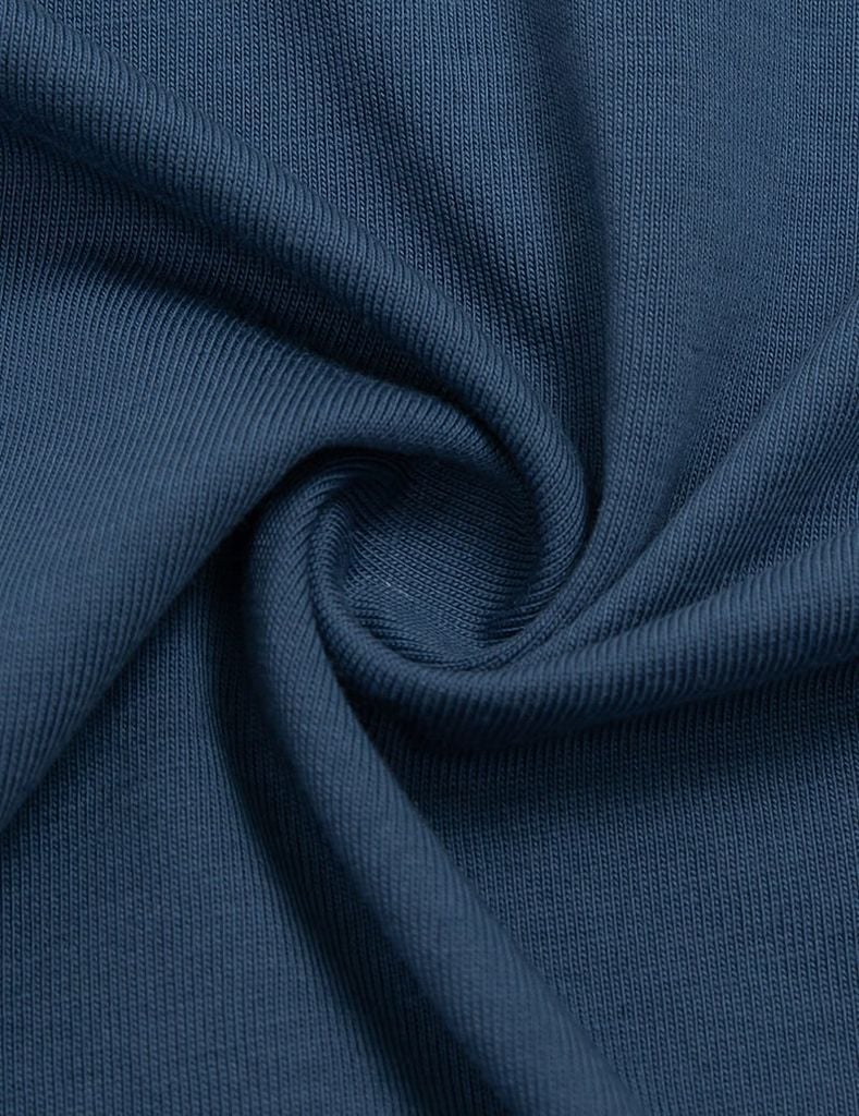 Áo t-shirt ngắn tay cổ tròn nam vai can vải phối