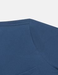 Áo thun ngắn tay cổ tròn nam in cao su túi ngực