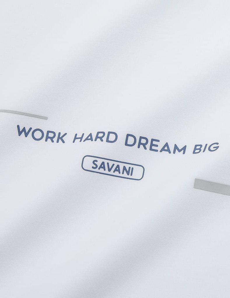 Áo t-shirt nam cổ bo vải rib in cao su giữa ngực