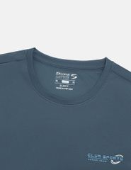 Áo T-shirt ngắn tay nam cổ tròn in nhỏ ngực áo