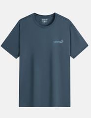 Áo T-shirt ngắn tay nam cổ tròn in nhỏ ngực áo