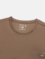 Áo T-shirt ngắn tay nam cổ tròn in nhỏ ngực áo