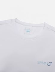 Áo T-shirt ngắn tay nam cổ tròn in nhỏ ngực áo
